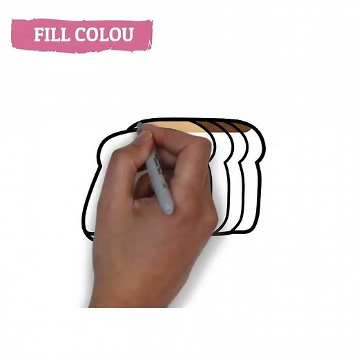 how to draw bread easy | drawing bread with color #bread #short #drawing