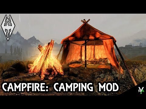 CAMPFIRE- COMPLETE CAMPING SYSTEM: Camping Mod!!- Xbox Modded Skyrim Mod Showcase