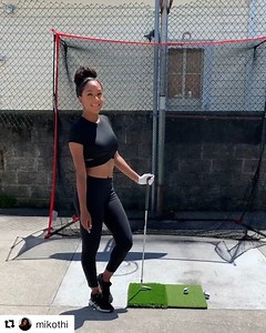 Happy you like the Haack Net Pro @mikothi ・・・ So hyped about this!! Thank you so much @rukket_sports for my golf hitting net 🏌🏾‍♀️this is absolutely perfect for drills 👌🏾This is the perfect gift for Fathers Day, For 15% off click the link in my bio 😘😘 #rukketsports | Rukket Sports