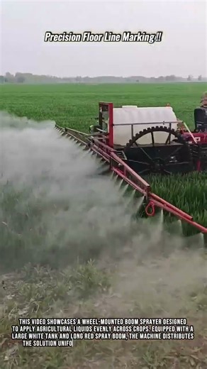 Wheel Boom Sprayer in Action #innovation #farming #engineering