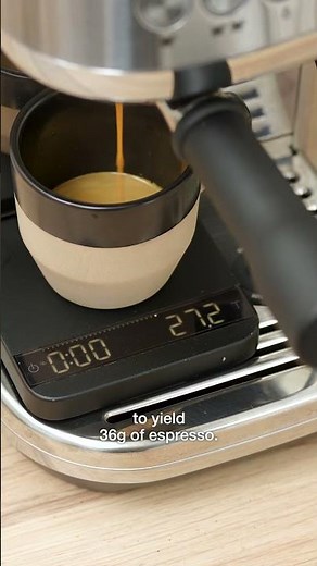 How to dial in espresso on the Bambino Plus ☕️👌 #CoffeeTutorial #Espresso #BrevilleAU