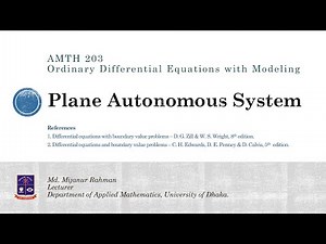 Plane Autonomous System | Part-2 | Stability analysis of linear plane autonomous system