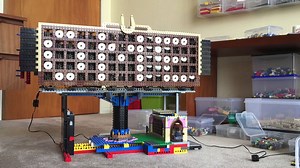 An Impressive LEGO Scrolling Pixel Display Board