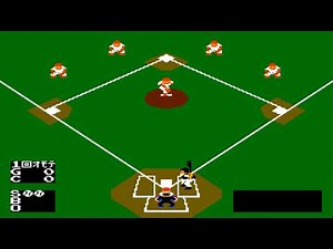 Baseball (Famicom Disk System, 1986) – Full 9-inning Match Session (Single Player) ⚾🧢🏟️