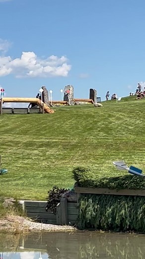 Belle jumping the Dino’s like a champ! #eveninting #rebeccafarm #goeventing | Amy Bowers