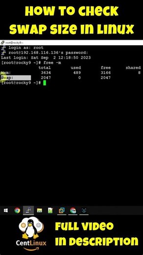 How to check Swap Size in Linux