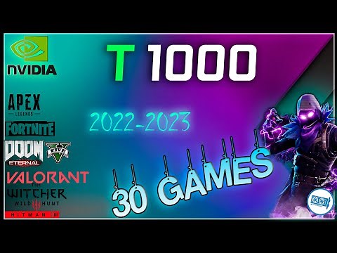 NVIDIA Quadro T1000 in 30 GAMES | (2023)