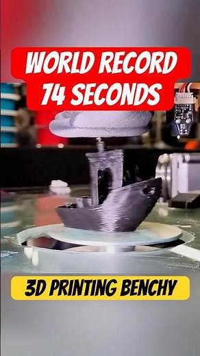 3D Printer Makes a Benchy in 74 Seconds 😱
