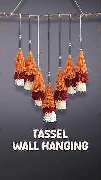 Tassel Wall Hanging ✨ | DIY Wall Decor | Easy Yarn Craft