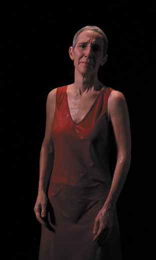 'Ocean Without A Shore' video installation by Bill Viola at NGV, Melb