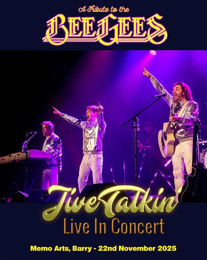 On the 22nd of November, Jive Talkin' perform their stunning Bee Gees Tribute Show at Memo Arts in Barry. | Jive Talkin