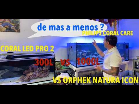 From more to less? 1000 Liters to 300L Philips Coral Care vs Corral LED vs Natura! PAR measuremen...