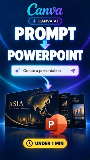 Create a PowerPoint Presentation with Canva AI in Under 1 Minute! #ppt #sorts