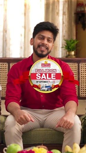 🌕🔥 SATHYA Full Moon Sale 2026 | UP TO 70% OFF | One Day Mega Sale | September 26 #sathyaretail