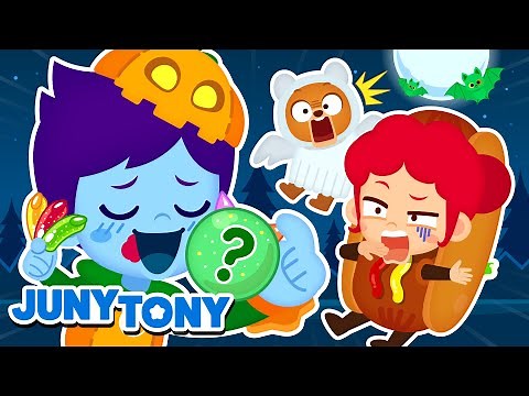 Halloween Songs Compilation 👻 | Monsters Eating Gummy 🍬 | Kids Songs | JunyTony