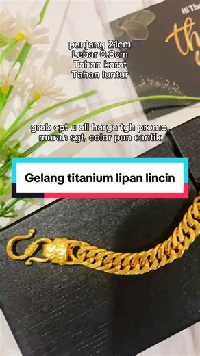 #GelangtitaniumLipanlincin #Gelangtitaniumtahanlasak #Gelangtitaniumtahankarat #Gelangtitaniummurah #CTDP Boleh buat basahan, boleh pakai harian, berkenan tekan beg kuning beli😉