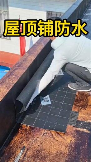 农村自建房屋顶防水新操作！这种铺防水布的方法太实用 #科普 #百科密码#涨知识