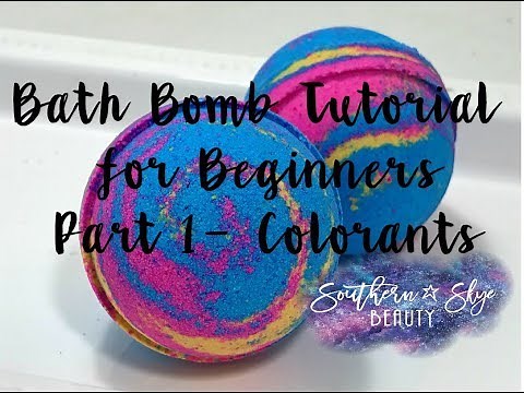 Bath Bomb Tutorial for Beginners- Part 1- Colorants