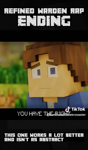 TEST warden rap ending #ekrcoaster #danbull #wardenrap #minectaftanimation #minecraft #mobrap