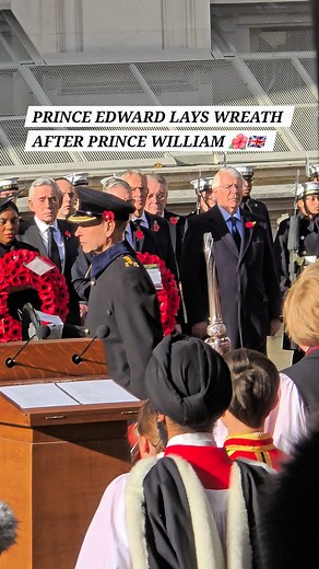 HRH The Duke of Edinburgh Lays Wreath | Remembrance Sunday 2025 🌺❤️🇬🇧 Filmed from Whitehall during the National Service of Remembrance at the Cenotaph on Sunday, 9, November 2025. This Facebook Reel shows the moment HRH The Duke of Edinburgh (Prince Edward) steps forward to lay his wreath. He lays his wreath after his nephew, HRH The Prince of Wales (Prince William). 🌺❤️🇬🇧 #RemembranceSunday #London #PrinceEdward #DukeofEdinburgh #PrinceWilliam #PrinceofWales #Cenotaph #LestWeForget2025 #R