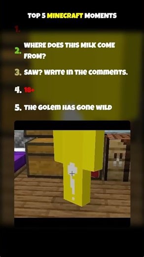 TOP 5 Epic Moments from Minecraft You Won’t Believe! #minecraft