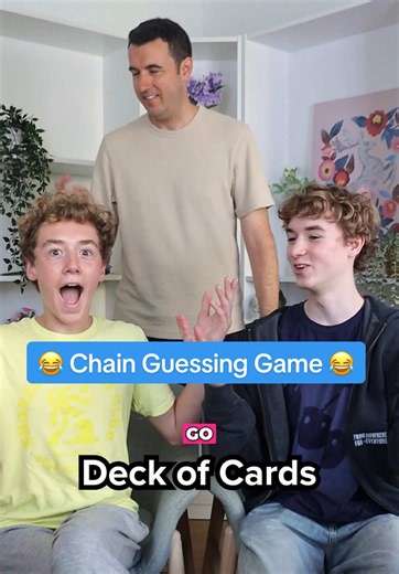 There’s no way he’s getting this one! 😂 Chain Guessing Game. Make a clue with 7 words… it’s harder than it looks #chaingame #guessinggame #familygamenight
