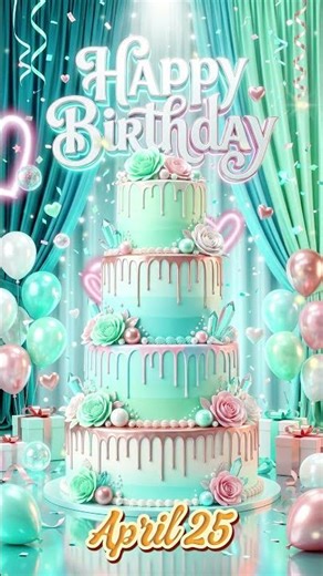 April 25 Birthday 🎉 Celebrate Your Day | A Birthday Surprise Just for You 🎁