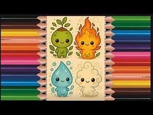 Painting the 4 Elements 🔥💧🌿🌪