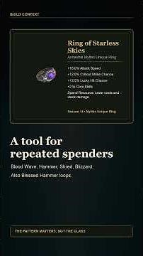 Ring of Starless Skies: Spend to Stack Power #Diablo4 #Shorts