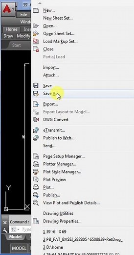 How to Save AutoCAD Files to an Older Version