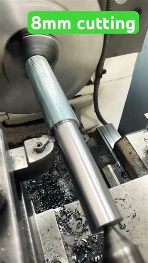 8mm ka cutting infinity making on lathe #mechanical #engineering #lathe #shorts #diy #project #cuber