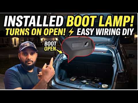 How to Install Car Boot Lamp with Wiring | Automatic Trunk Light DIY
