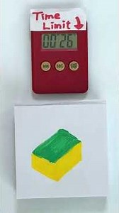 【ASMR】1 minute Drawing Sponge