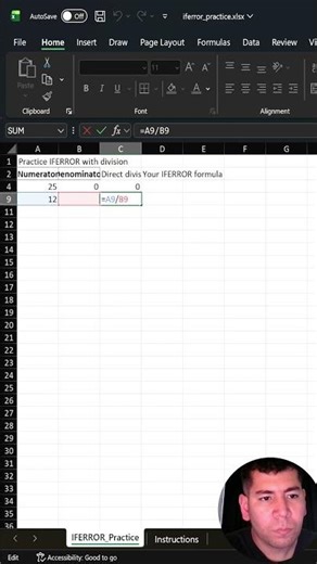 31 Excel Using IFERROR in a simple business example #31
