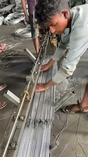 iron wire production process in the factory