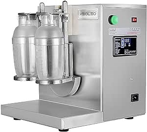 Boba shaker machine Double cup Bubble tea shaker machine for 500cc/700cc Cocktail shaker 60 Sec timing for milk tea