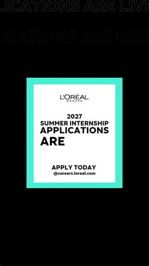 L'Oreal Groupe Summer Internship Applications are LIVE! | Claire Buxton