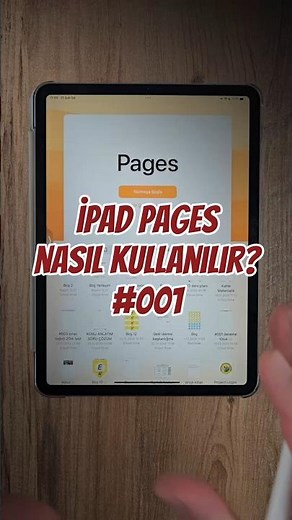 iPad Pages Nasıl Kullanılır? 😎 #iPad #Pages #Uygulama #Teknoloji #tablet