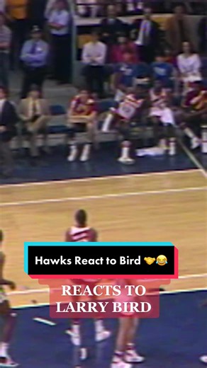 Hawks Bench Reacts to Larry Bird's Incredible Shot