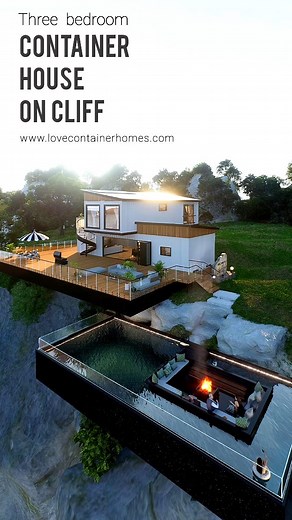 5K views · 4.4K reactions | A cliff + 5 containers + ingenious design...