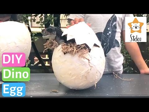 How To Make Giant Dinosaur Eggs Using Paper Mache | DIY Dinosaur Eggs | Easy DIY For Kids | Kids Fun