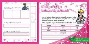 Make a Bridge Science Experiment (Ages 5 - 7)