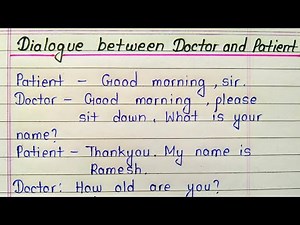 English conversation between doctor and patient