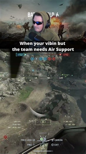 When you're vibin but the team needs air support on the objectives