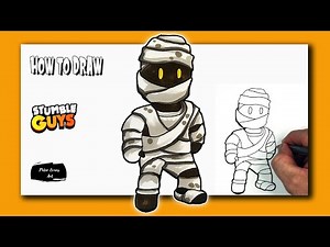 How to Draw Tutankhamun from Stumble Guys