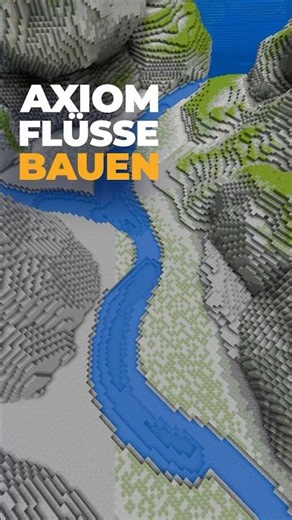 Building Rivers with Axiom 💦 #minecraft #minecraftbuilding
