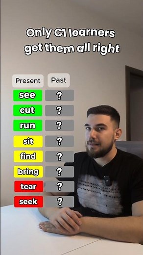 Brush up your knowledge of simple past 🌄 #englishteacher #esl #pastsimple #verbs #conjugation