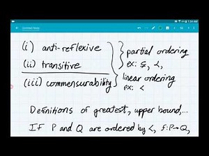 01 Partial and linear orders