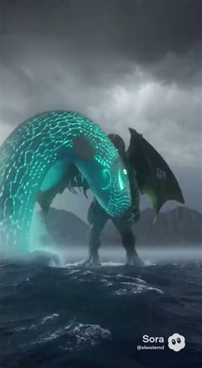 The Bloop vs. Cthulhu epic battle showdown #series #battle #terror #ocean #cthulhu #bloops