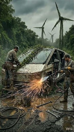 TITLE:Anaconda on an Abandoned Car?! Ultimate Jungle Restoration Transformation 🚗🐍